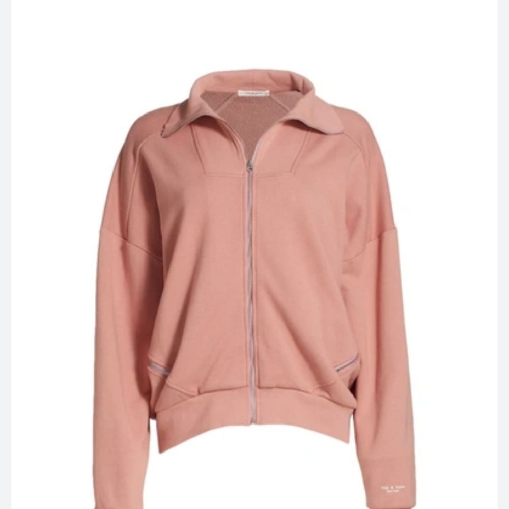 Rag & Bone Coty Zip Organic Cotton Fleece Jacket